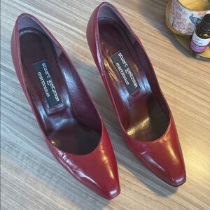 Stuart Weitzman Burgundy Leather Heels
